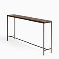 Console d'entrée en bois, coloris brun foncé