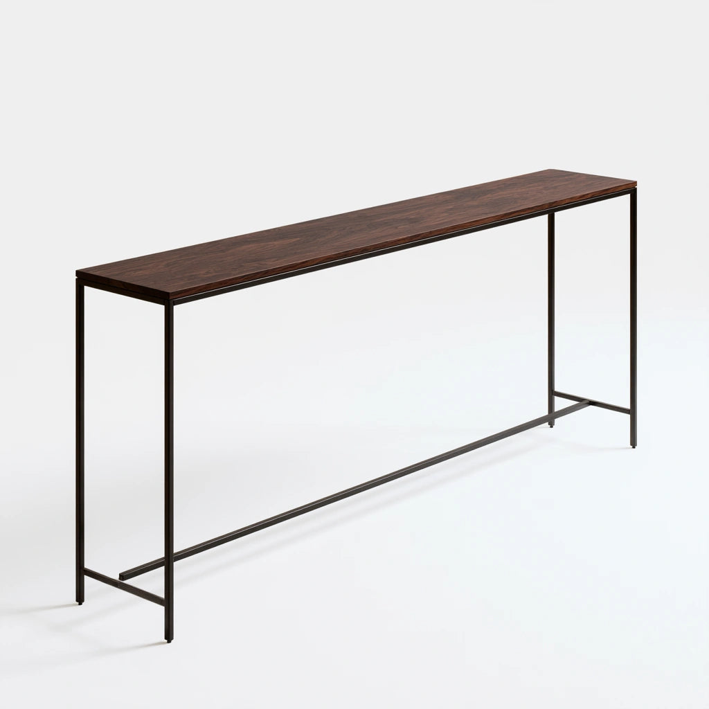 Console d'entrée en bois, coloris brun foncé