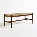 Banc décoratif aux lignes épurées, coloris gris